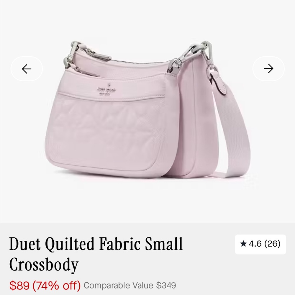 Kate Spade Navy Quilted Crossbody Bag - Picture 4 of 4